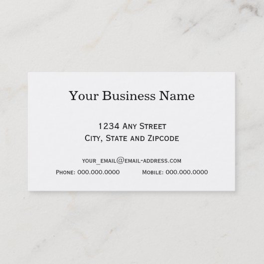 Modern gestript ontwerp van olievelden visitekaartje (Achterkant)