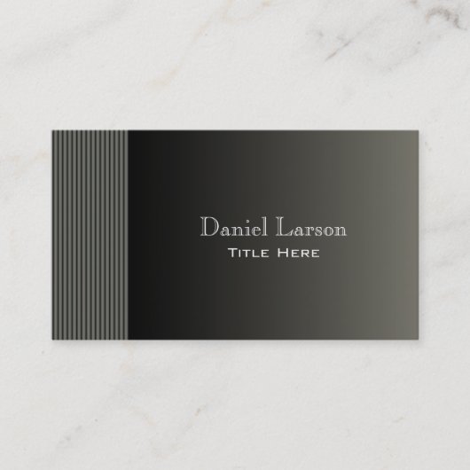 Modern gestript Visitekaartje (Voorkant)