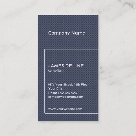 Modern gestructureerd blauw visitekaartje sjabloon (Voorkant)