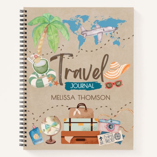 Modern Get Away Travel Adventure Explorer Notitieboek (Voorkant)