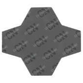 Modern Getiteld Donkergrijs Monogrammed Naam/ander Voetbal (Enkel)