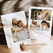 Modern Getrouwd en Bright Holiday Arch Fotokaart Kaart