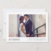 Modern Getrouwd | Trouw Aankondiging (Voorkant)