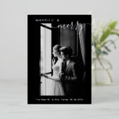 Modern getrouwd & vrolijke koppels 1e kerstmis folie feestdagenkaart (Staand Voorkant)