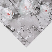 Modern geverfd patroon winterbloemen tissuepapier (Detail)