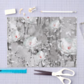 Modern geverfd patroon winterbloemen tissuepapier (Craft)