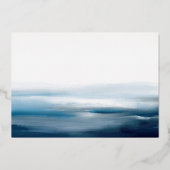 Modern geverfd thema voor de telkens weer opslaan  folie uitnodiging (Achterkant)