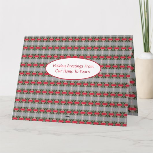 Modern gevierde kerst bedankkaart (Achterkant)