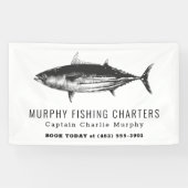 Modern Geviste kapitein Boat Spandoek (Horizontaal)