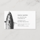 Modern Geviste kapitein Boat Visitekaartje (Achterkant)