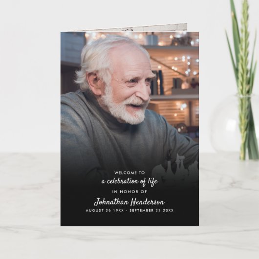 Modern Gevouwen 4-pagina 3-foto Viering van het Le Programma (Voorkant)