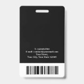 Modern gewaarmerkt notaris akte ondertekeningsagen badge (Achterkant)