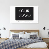Modern gewoon bedrijfs Logo sociale media Canvas Afdruk (Insitu (Slaapkamer))