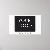 Modern gewoon bedrijfs Logo sociale media Canvas Afdruk (Voorkant)