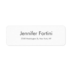 Modern gewoon elegant minimalistisch etiket