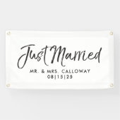 Modern gewoon gehuwde auto spandoek (Horizontaal)