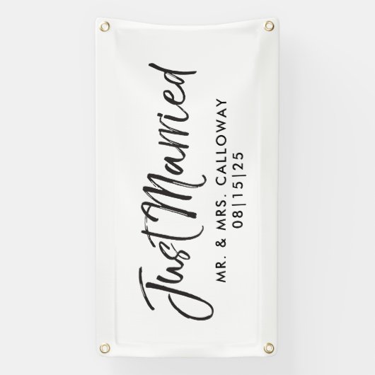 Modern gewoon gehuwde auto spandoek (Verticaal)