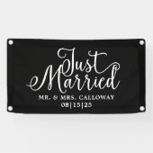 Modern gewoon gehuwde autobanner spandoek (Horizontaal)