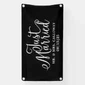 Modern gewoon gehuwde autobanner spandoek (Verticaal)