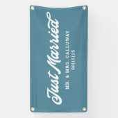 Modern gewoon gehuwde autobanner spandoek (Verticaal)