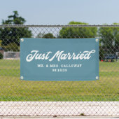 Modern gewoon gehuwde autobanner spandoek (Insitu)