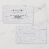 Modern gewoon grijs, aantrekkelijk stijlvol visitekaartje (Voorkant / Achterkant)