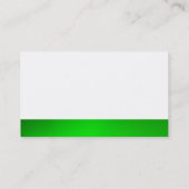 Modern gewoon, groen wit, uniek visitekaartje (Achterkant)