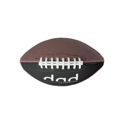 Modern gewoon pap Shirt met Kinder kindernamen American Football (Voorkant)