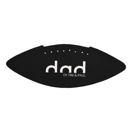 Modern gewoon pap Shirt met Kinder kindernamen American Football (Paneel)