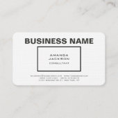 Modern gewoon trendy hedendaags minimalistisch ont visitekaartje (Voorkant)