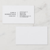 Modern gewoon wit aantrekkelijk Visitekaartje (Voorkant / Achterkant)