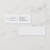 Modern gewoon wit Visitekaartje (Voorkant / Achterkant)