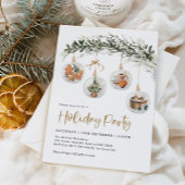 Modern Gezellig Winter Ornament Holiday Party Kaart