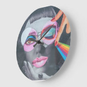 modern gezicht grote klok (Hoek)