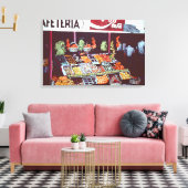 Modern gezicht op een tijdloze handel, Jericho, Is Canvas Afdruk (Insitu (Woonkamer))