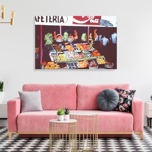 Modern gezicht op een tijdloze handel, Jericho, Is Canvas Afdruk (Insitu (Woonkamer))