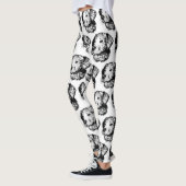 Modern Gezicht Pet Photo Kind Vrouwen Fitness Spor Leggings (Links)
