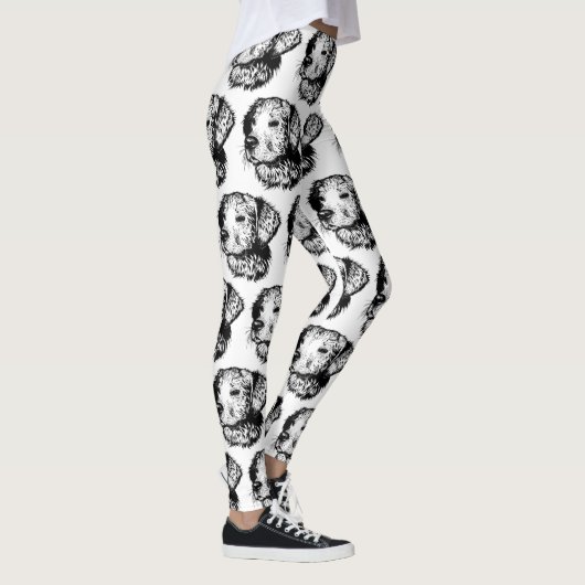 Modern Gezicht Pet Photo Kind Vrouwen Fitness Spor Leggings (Rechts)