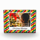 Modern GHANA FLAG Kerstmis Fotoblokken (Voorkant)