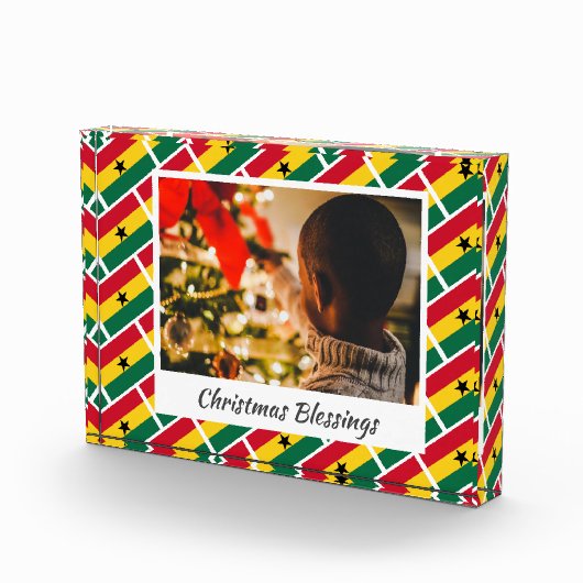 Modern GHANA FLAG Kerstmis Fotoblokken (Rechts)