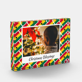 Modern GHANA FLAG Kerstmis Fotoblokken