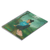 Modern Ghibli Style Customizable Quote and Name Notitieboek (Linkerzijde)