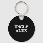 Modern Gift For Uncle Pregnancy Announcement Cool  Sleutelhanger (Voorkant)