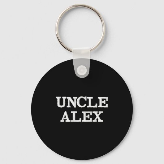 Modern Gift For Uncle Pregnancy Announcement Cool  Sleutelhanger (Voorkant)