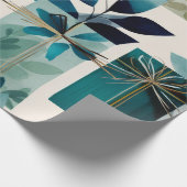 Modern Gift Wrap | Elegant Botanical Design Cadeaupapier (Hoek)