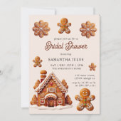 Modern Gingerbread House Christmas Vrijgezellenfee Kaart (Voorkant)