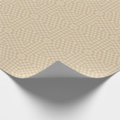 Modern Gingham - Beige wikkelpapierrol Cadeaupapier (Hoek)