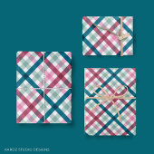 Modern Gingham Gift Inpakpapier Vel