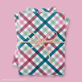 Modern Gingham Gift Inpakpapier Vel