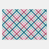 Modern Gingham Gift Inpakpapier Vel (Voorkant 2)